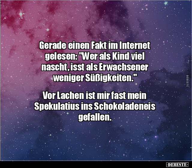 Gerade einen Fakt im Internet gelesen: "Wer als Kind viel.." - Lustige Bilder | DEBESTE.de