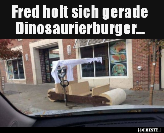 Fred holt sich gerade Dinosaurierburger... - Lustige Bilder | DEBESTE.de