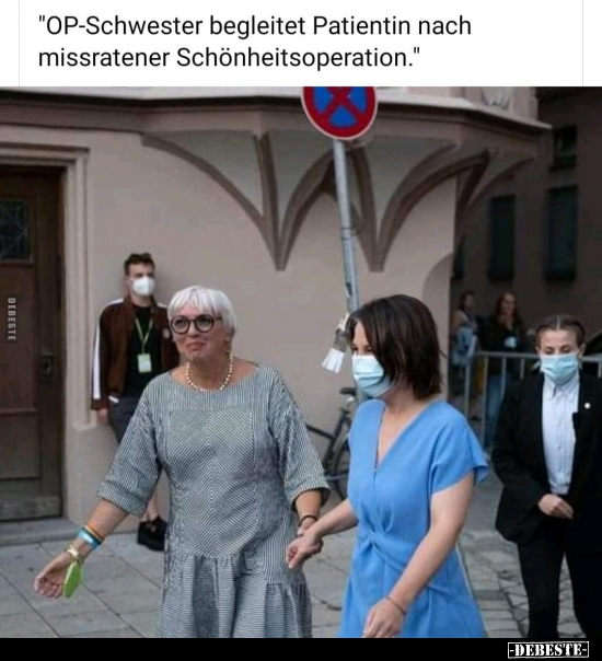 "OP-Schwester begleitet Patientin nach missratener.." - Lustige Bilder | DEBESTE.de