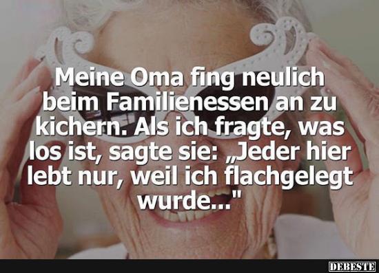 Meine Oma fing neulich beim Familienessen an zu kichern.. - Lustige Bilder | DEBESTE.de