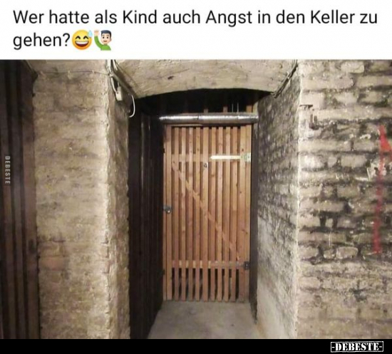 Wer hatte als Kind auch Angst in den Keller zu gehen?.. - Lustige Bilder | DEBESTE.de
