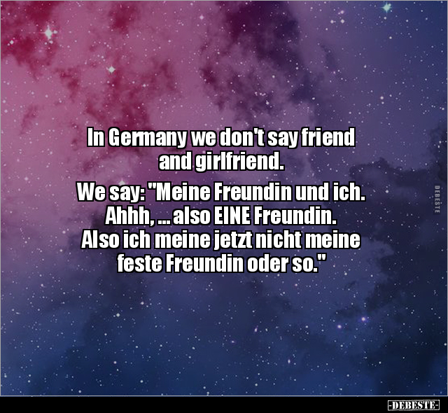 In Germany we don't say friend and girlfriend... - Lustige Bilder | DEBESTE.de
