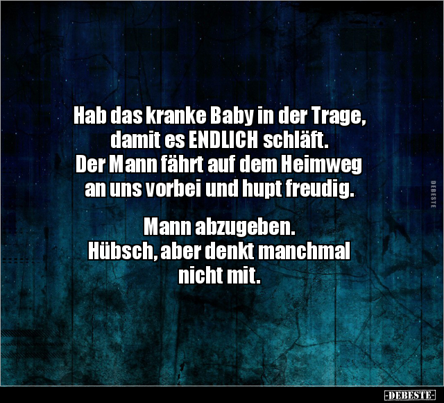 Hab das kranke Baby in der Trage.. - Lustige Bilder | DEBESTE.de