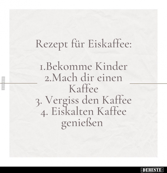 Rezept für Eiskaffee.. - Lustige Bilder | DEBESTE.de