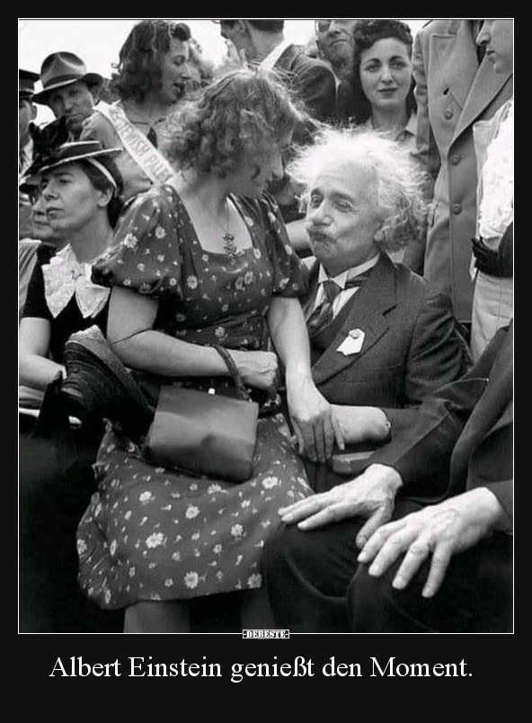 Albert Einstein genießt den Moment... - Lustige Bilder | DEBESTE.de