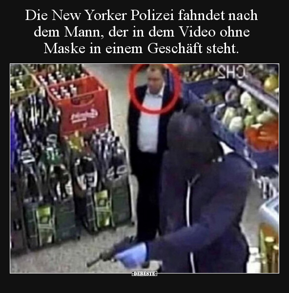 Die New Yorker Polizei fahndet nach dem Mann, der in dem.. - Lustige Bilder | DEBESTE.de