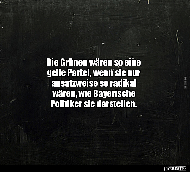 Die Grünen wären so eine geile Partei.. - Lustige Bilder | DEBESTE.de