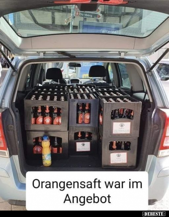 Orangensaft war im Angebot.. - Lustige Bilder | DEBESTE.de