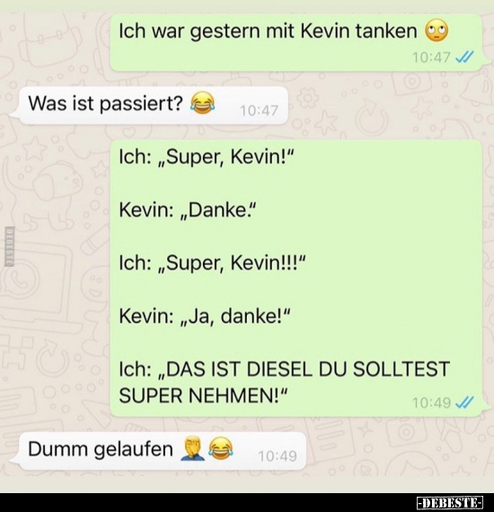Ich war gestern mit Kevin tanken.. - Lustige Bilder | DEBESTE.de