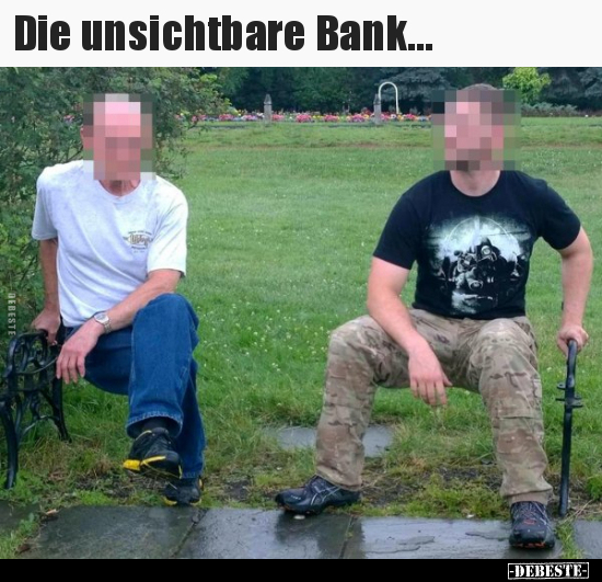 Die unsichtbare Bank... - Lustige Bilder | DEBESTE.de