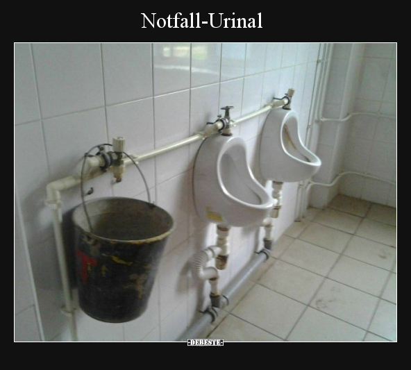 Notfall-Urinal.. - Lustige Bilder | DEBESTE.de