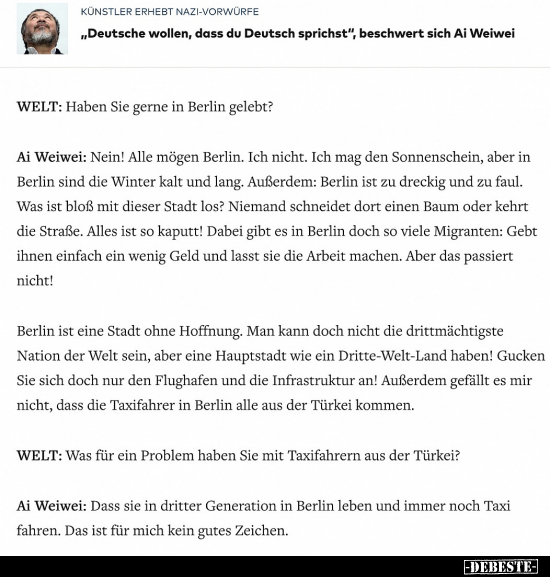 "Deutsche wollen, dass du Deutsch sprichst", beschwert sich.. - Lustige Bilder | DEBESTE.de