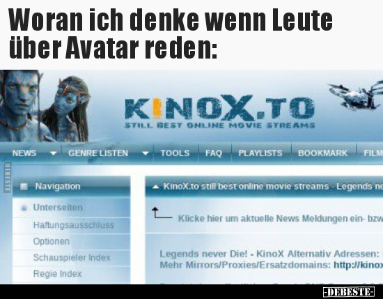 Woran ich denke wenn Leute über Avatar reden.. - Lustige Bilder | DEBESTE.de