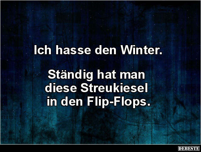 Ich hasse den Winter.. - Lustige Bilder | DEBESTE.de