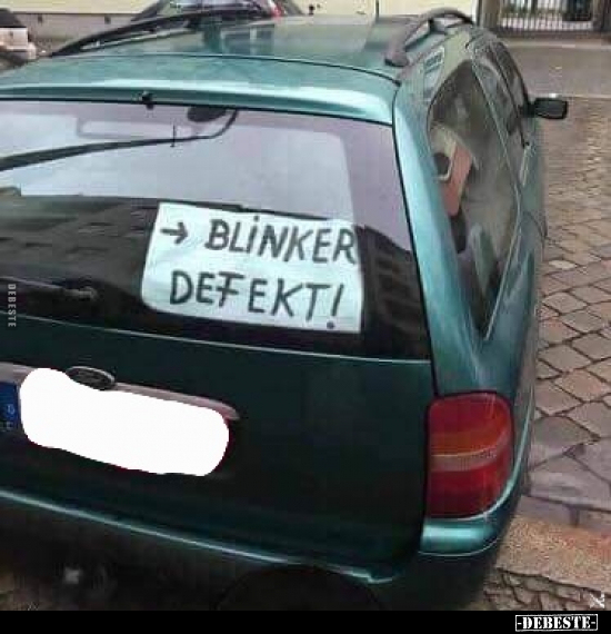 Blinker defekt!.. - Lustige Bilder | DEBESTE.de