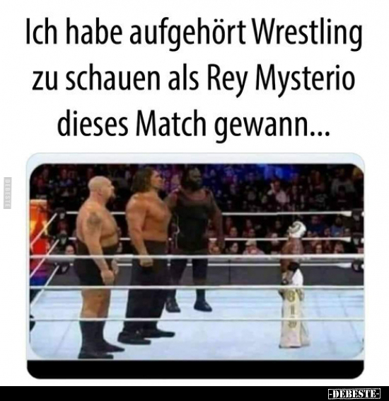 Ich habe aufgehört Wrestling zu schauen.. - Lustige Bilder | DEBESTE.de