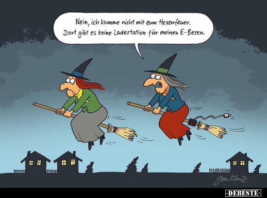 Nein, ich komme nicht mit zum Hexenfeuer.. - Lustige Bilder | DEBESTE.de