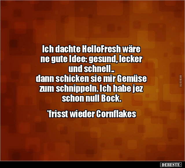 Ich dachte HelloFresh wäre ne gute Idee.. - Lustige Bilder | DEBESTE.de