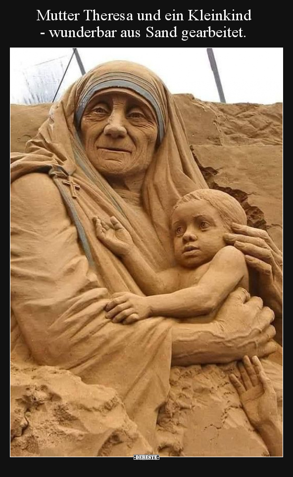 Mutter Theresa und ein Kleinkind.. - Lustige Bilder | DEBESTE.de