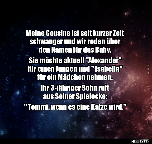Meine Cousine ist seit kurzer Zeit schwanger und wir reden.. - Lustige Bilder | DEBESTE.de