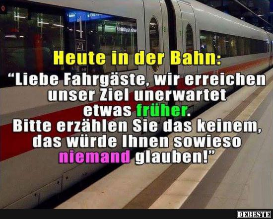 39++ Deutsche bahn sprueche , Heute in der Bahn.. Lustige Bilder, Sprüche, Witze, echt lustig