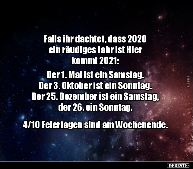 Falls ihr dachtet, dass 2020 ein räudiges Jahr ist Hier.. - Lustige Bilder | DEBESTE.de