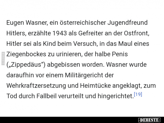 Eugen Wasner, ein österreichischer Jugendfreund Hitlers.. - Lustige Bilder | DEBESTE.de