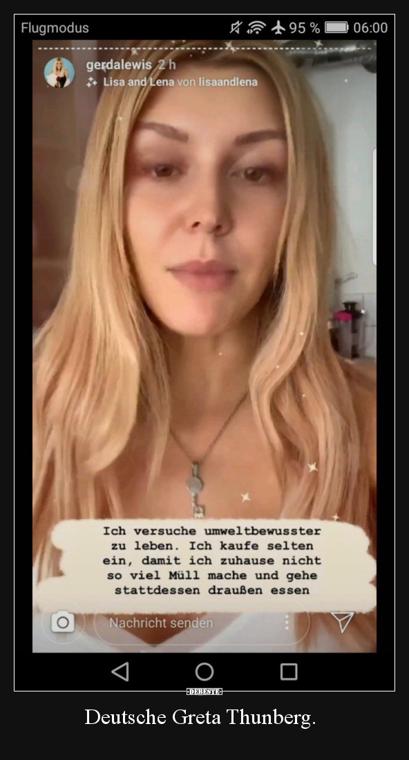 Deutsche Greta Thunberg... - Lustige Bilder | DEBESTE.de