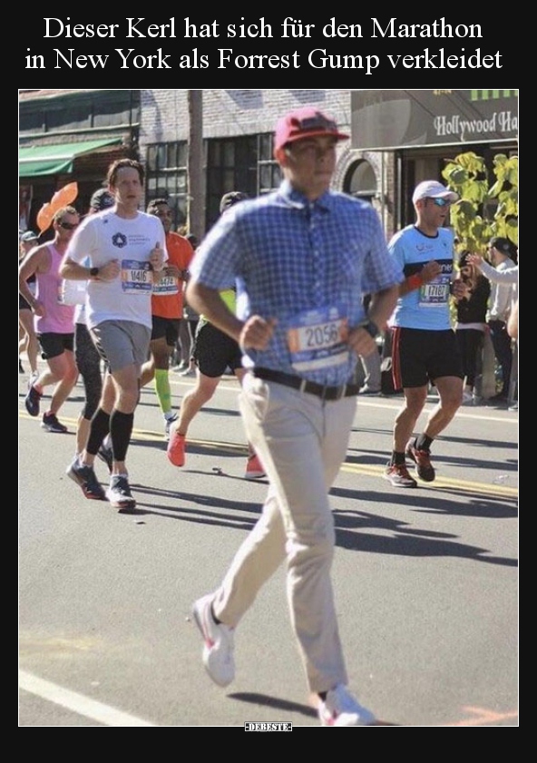 Dieser Kerl hat sich für den Marathon in New York als.. - Lustige Bilder | DEBESTE.de