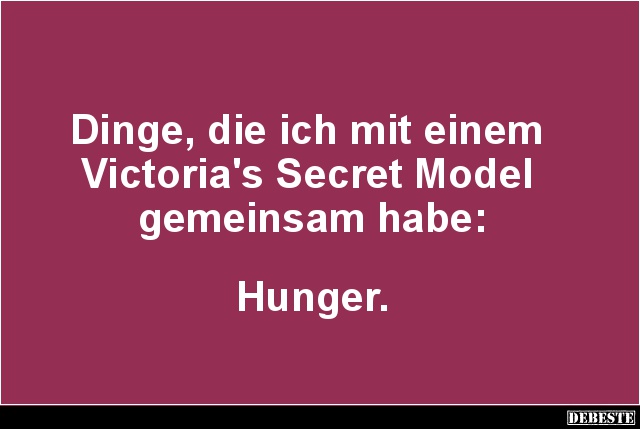 Dinge, die ich mit einem Victoria's Secret Model.. - Lustige Bilder | DEBESTE.de