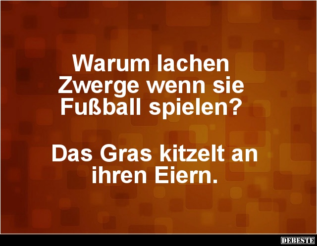 Warum lachen Zwerge wenn sie Fußball spielen? - Lustige Bilder | DEBESTE.de