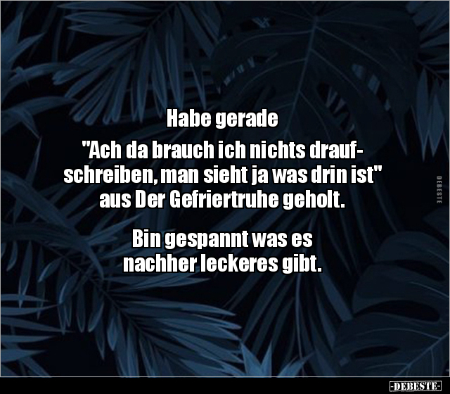Habe gerade "Ach da brauch ich nichts draufschreiben.." - Lustige Bilder | DEBESTE.de