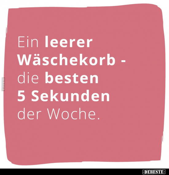 Ein leerer Wäschekorb.. - Lustige Bilder | DEBESTE.de
