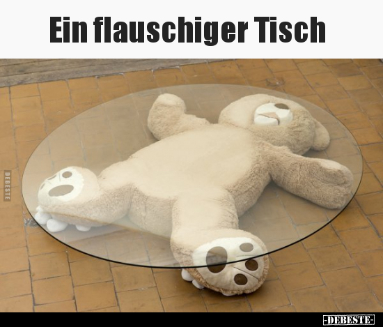 Ein flauschiger Tisch.. - Lustige Bilder | DEBESTE.de