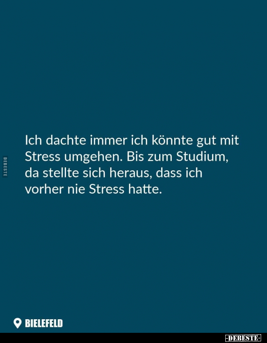 Ich dachte immer ich könnte gut mit Stress umgehen.. - Lustige Bilder | DEBESTE.de
