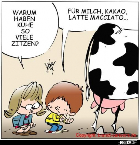 Warum haben Kühe so viele Zitzen?.. - Lustige Bilder | DEBESTE.de