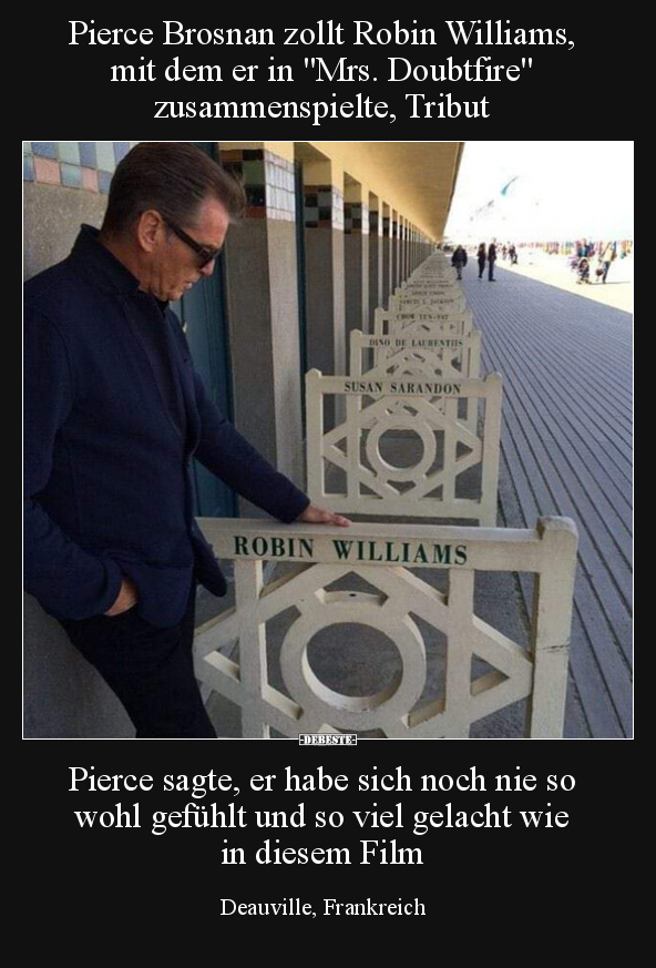 Pierce Brosnan zollt Robin Williams, mit dem er in.. - Lustige Bilder | DEBESTE.de