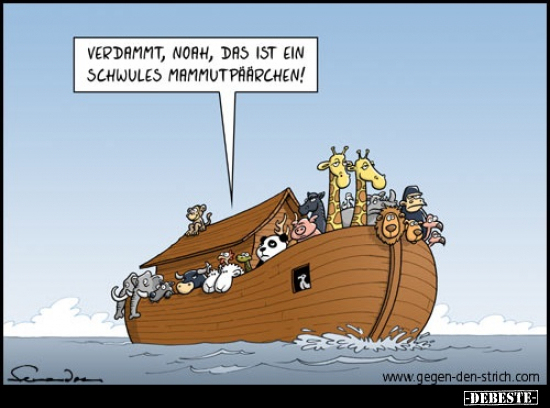 Verdammt, Noah, das ist ein schwules Mammutpäärchen!.. - Lustige Bilder | DEBESTE.de