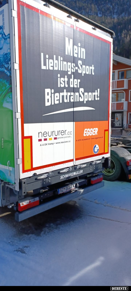 Mein Lieblings-Sport ist der BiertranSport!.. - Lustige Bilder | DEBESTE.de