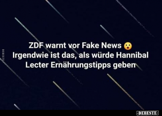 ZDF warnt vor Fake News.. - Lustige Bilder | DEBESTE.de