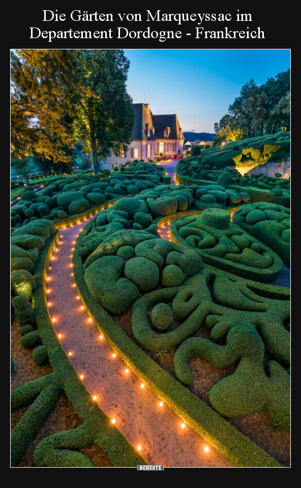 Die Gärten von Marqueyssac im Departement Dordogne -.. - Lustige Bilder | DEBESTE.de