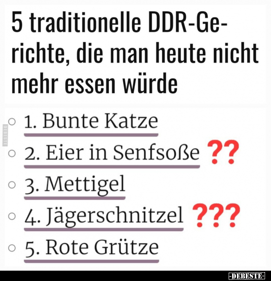 5 traditionelle DDR-Gerichte, die man heute nicht mehr.. - Lustige Bilder | DEBESTE.de