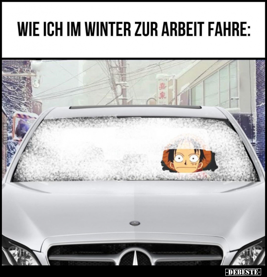 Wie ich im Winter zur Arbeit fahre.. - Lustige Bilder | DEBESTE.de