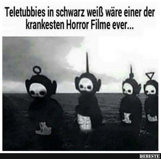 Teletubbies in schwarz weiß wäre einer der.. - Lustige Bilder | DEBESTE.de