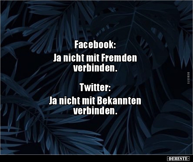Facebook: Ja nicht mit Fremden.. - Lustige Bilder | DEBESTE.de