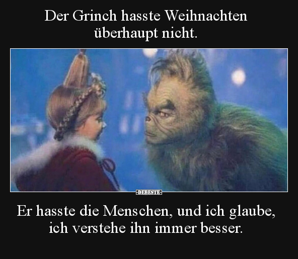 Der Grinch hasste Weihnachten überhaupt nicht... - Lustige Bilder | DEBESTE.de