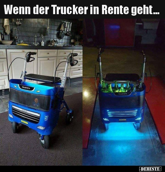 Wenn der Trucker in Rente geht... - Lustige Bilder | DEBESTE.de