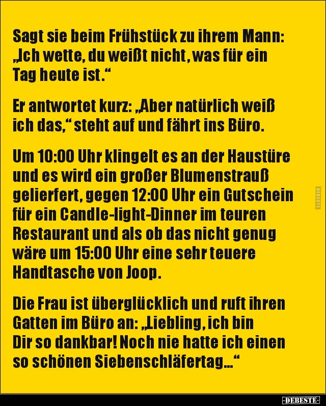 dinner Witze und Sprüche - DEBESTE.de