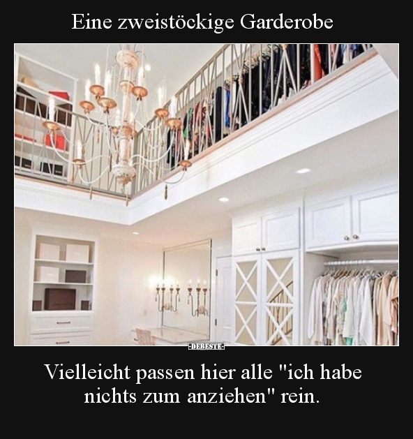 Eine zweistöckige Garderobe... - Lustige Bilder | DEBESTE.de