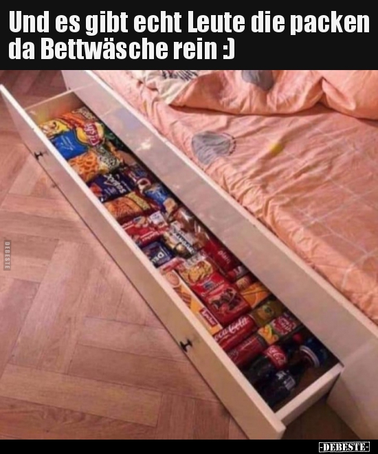Und es gibt echt Leute die packen da Bettwäsche rein :) - Lustige Bilder | DEBESTE.de